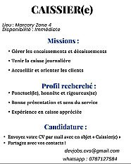 OFFRE D'EMPLOI