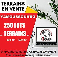 TERRAIN - 400M2/500M2 - YAMOUSSOUKRO